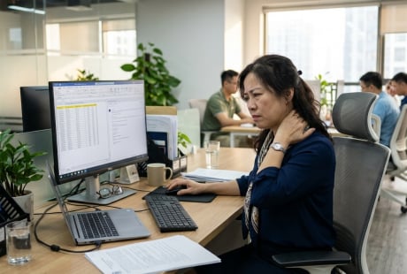 Vì sao người trung niên dễ đau vai gáy hơn trước?