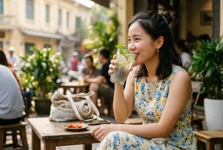 Uống nước hạt chia vào 2 khung giờ vàng này: Mỡ bụng tiêu biến, da sáng mịn bật tông