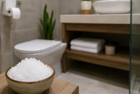 Vì sao nên đặt một bát muối trong nhà tắm, nhà vệ sinh? Nhiều người làm theo và thu nhiều lợi ích