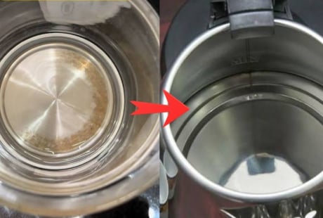 Cách làm sạch cặn bẩn trong ấm siêu tốc không cần cọ rửa