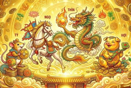Từ ngày mai, 4 con giáp được dự báo đón nhiều cơ hội về tiền bạc và công việc