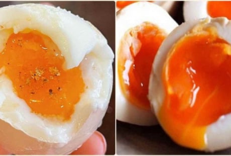 Trứng luộc mấy phút thì chín lòng đào?
