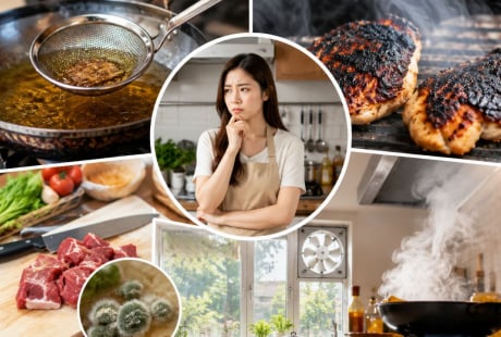 5 thói quen trong bếp âm thầm làm tăng nguy cơ ung thư, nhiều gia đình vẫn lặp lại mỗi ngày