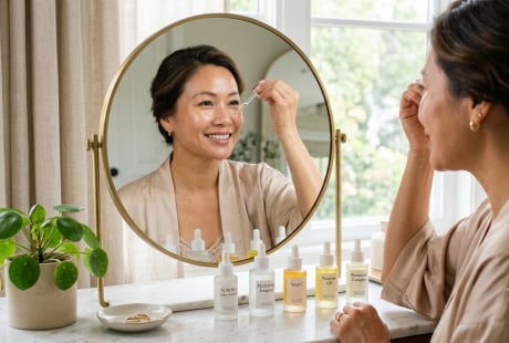 Đừng chỉ dùng serum vitamin C: 4 loại tinh chất phụ nữ sau tuổi 40 nên cân nhắc để làn da căng mịn hơn