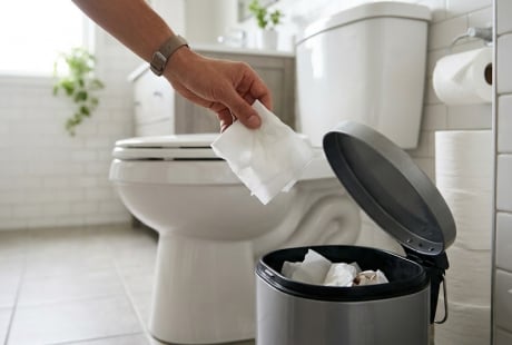 Khi đi vệ sinh: Nên vứt giấy vào sọt rác hay xả thẳng xuống bồn cầu mới đúng chuẩn y tế?