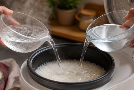 Nấu cơm bằng nước nóng hay nước nguội ngon hơn?