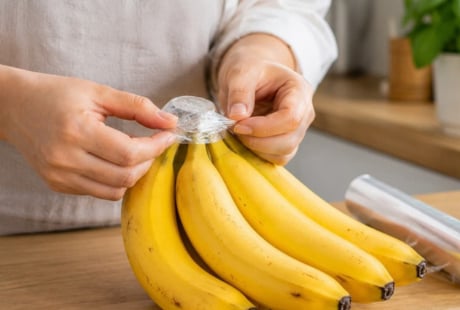 Mẹo bảo quản chuối chín được lâu, không nẫu, không thâm đen