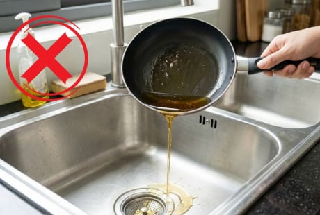 Cách xử lý dầu ăn đã qua sử dụng: Tuyệt đối không đổ vào bồn rửa