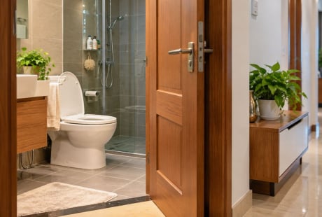 Vì sao nên đóng cửa nhà vệ sinh cả khi không dùng?
