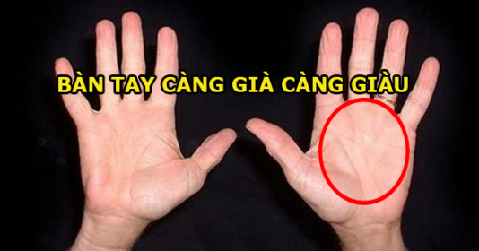 Dù nam hay nữ, lòng bàn tay có 5 dấu hiệu này sớm muộn cũng phát tài, càng già càng giàu