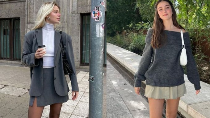 5 cách phối chân váy ngắn mùa đông đang được ưa chuộng, vừa đẹp mắt vừa phong cách