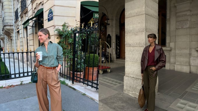 Quần ống rộng – biểu tượng phong cách Pháp hiện đại