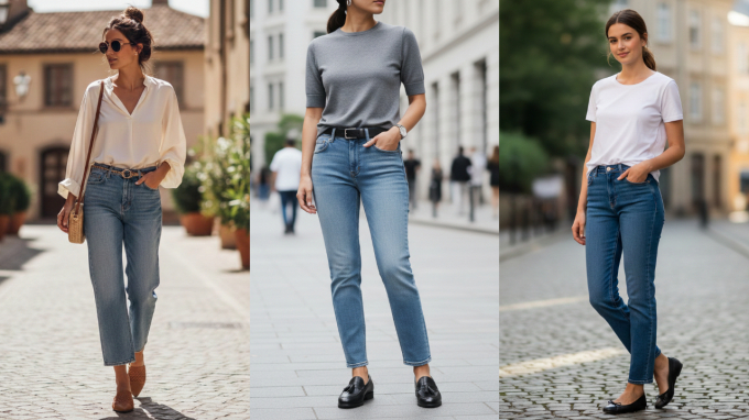 Giày bệt phối quần jeans: 4 kiểu đơn giản mà sang xịn mịn