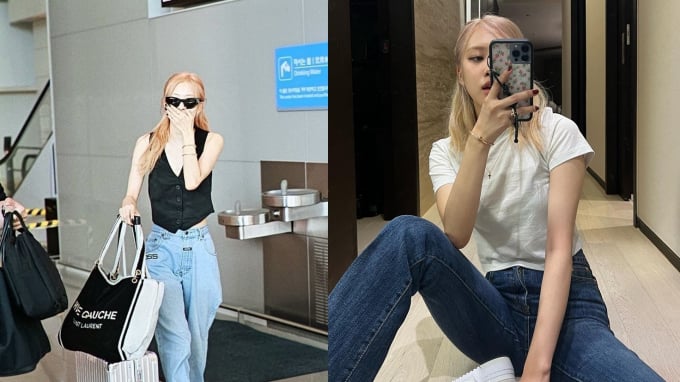 Rosé (BLACKPINK) và những cách diện quần jeans đơn giản nhưng đầy khí chất