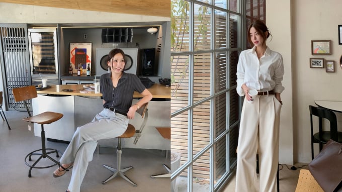 5 kiểu áo “cân đẹp” quần ống rộng trong mùa xuân hè