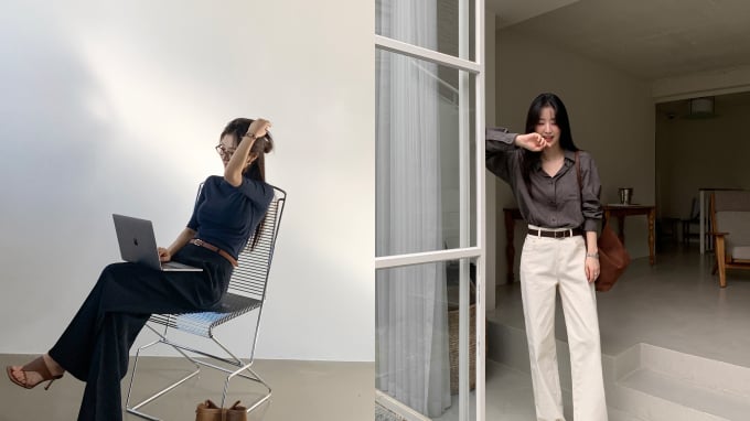 4 cách phối quần ống rộng giúp phong cách thanh lịch và tôn dáng