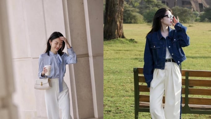 4 cách phối quần trắng giúp diện mạo trẻ trung, thanh lịch hơn hẳn quần jeans