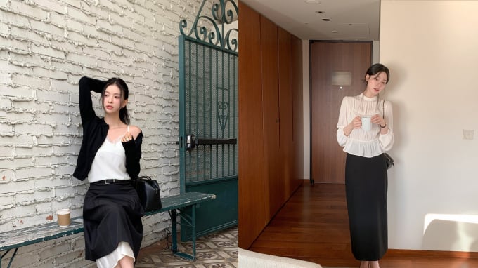 4 kiểu áo “cân đẹp” chân váy đen: mặc đơn giản vẫn toát lên khí chất thời thượng