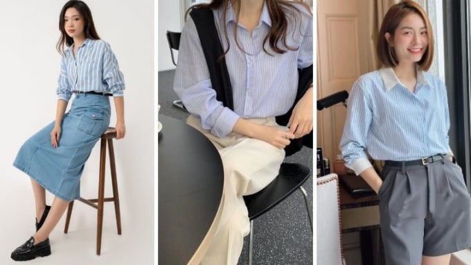 Làm mới áo sơ mi kẻ sọc: Không cần mua mới vẫn mặc đẹp mỗi ngày