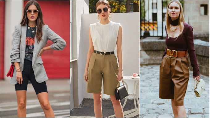2 kiểu quần short “cứu tinh” mùa hè cho nàng đùi to, mặc lên vừa mát mẻ vừa giúp chân trông thon hơn