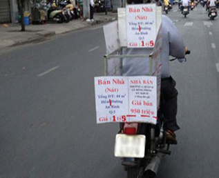 Giống như bao cao su, bất động sản ở đầu cần là có biển bán ngay
